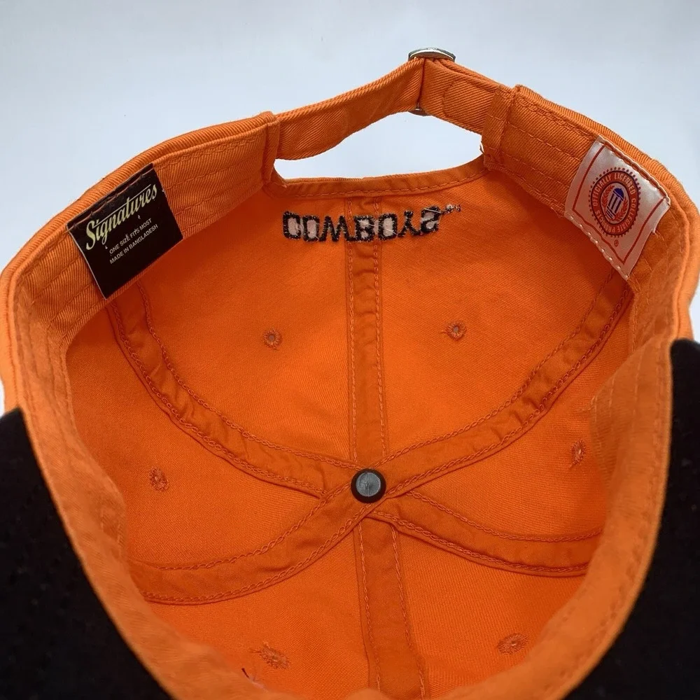 Oklahoma State OSU Cowboys Hat Orange Signatures Adjustable Strap Baseball Cap